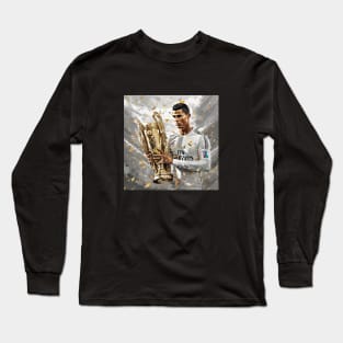 Cristiano Ronaldo CR7 UEFA Champions League Artwork Football Soccer Long Sleeve T-Shirt